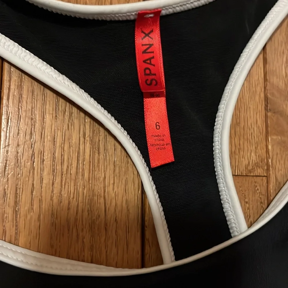 SPANX Black and White Swimsuit - Picture 2 of 4